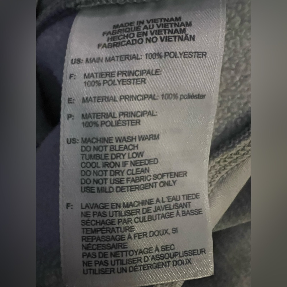 Adidas Cowl Neck Hooded Sweatshirt Gray Women Size L Climawarm - Picture 6 of 7